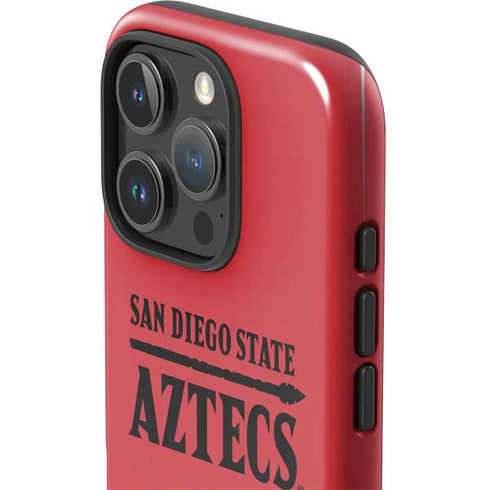 San Diego State University Logo Red iPhone 16 Pro Impact Case